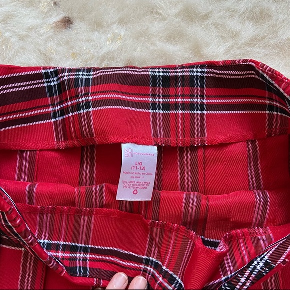 Pleated Plaid Mini Skirts - Picture 2 of 7